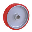 PU castor wheel meatel hub
